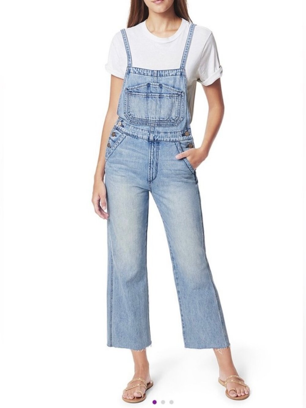 Joe's Jeans Raw Hem Denim Overalls 26 / 27